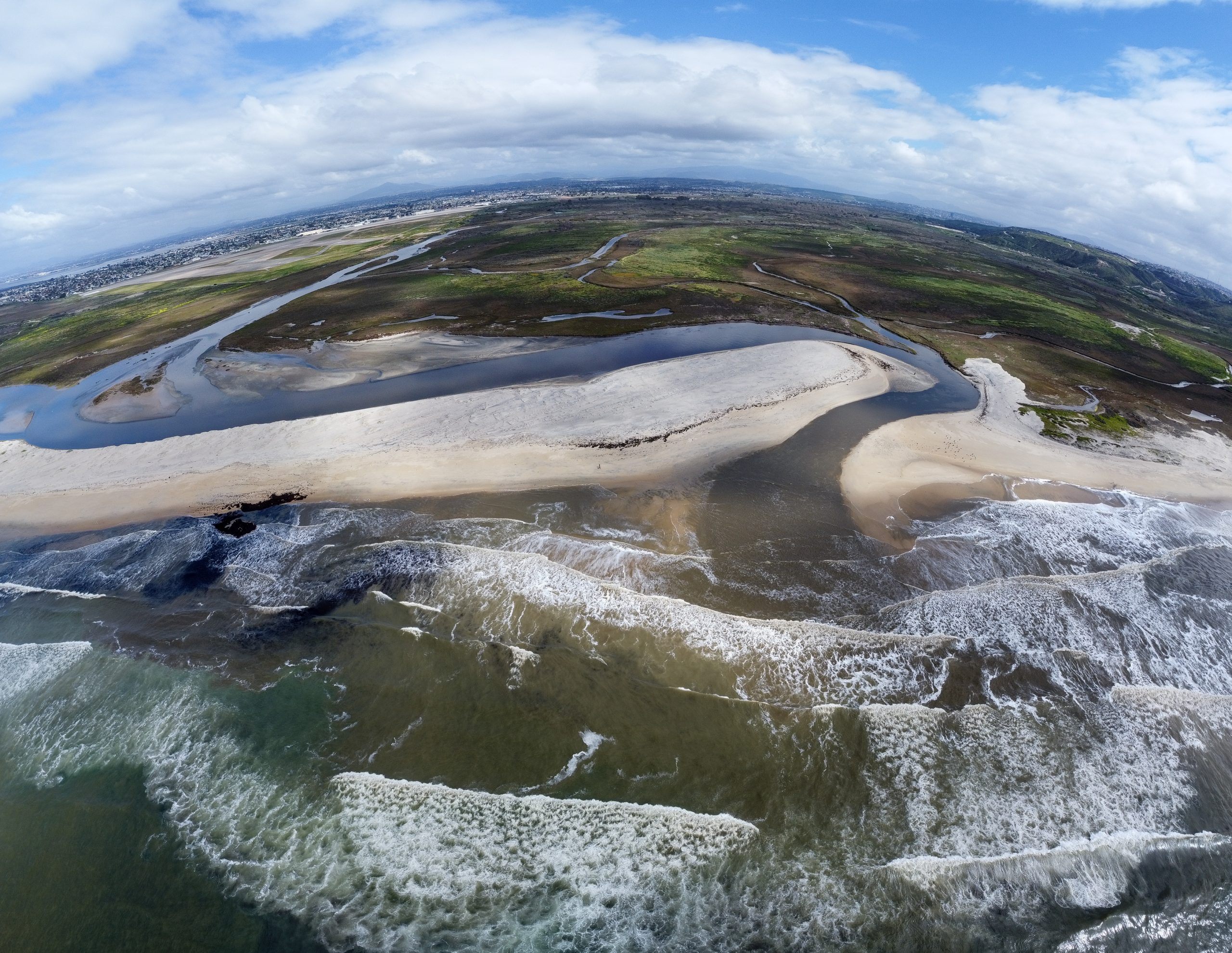 Drone image of Imperial Beach